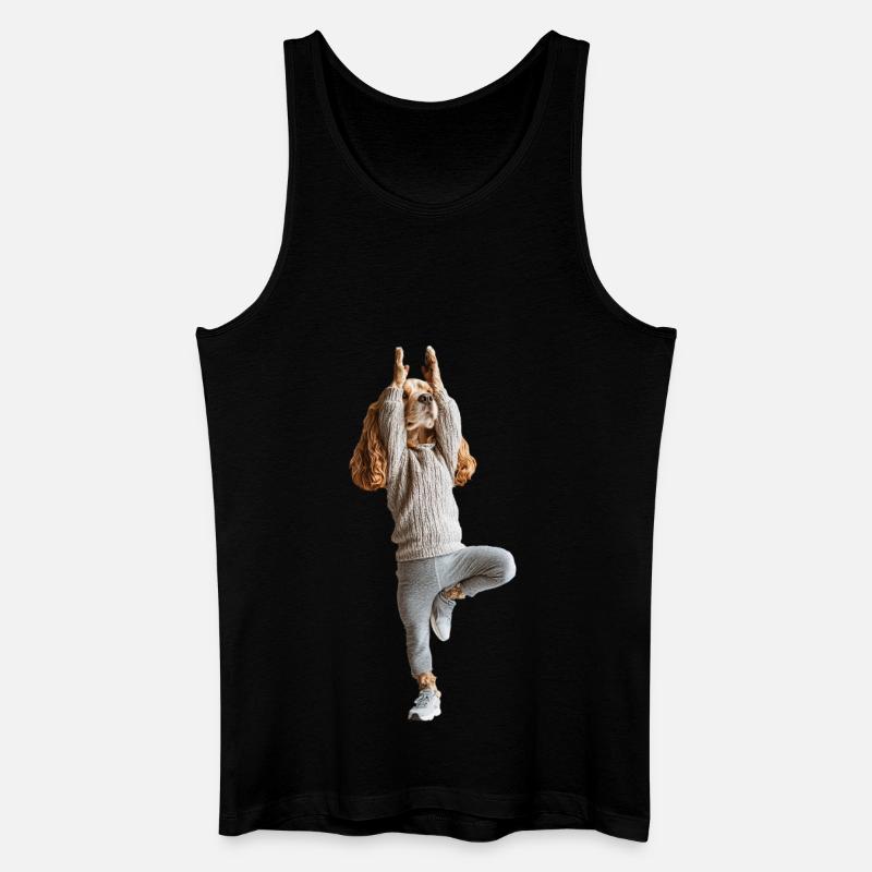 Cocker Spaniel - Männer Bio Tank Top - Schwarz