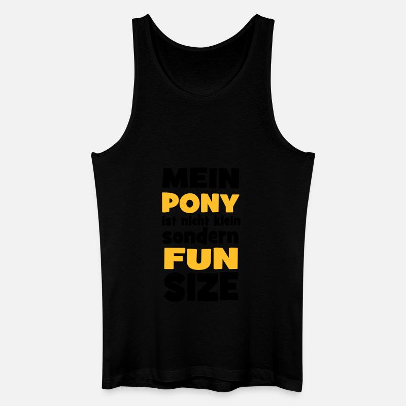 Pony - Männer Bio Tank Top - Schwarz