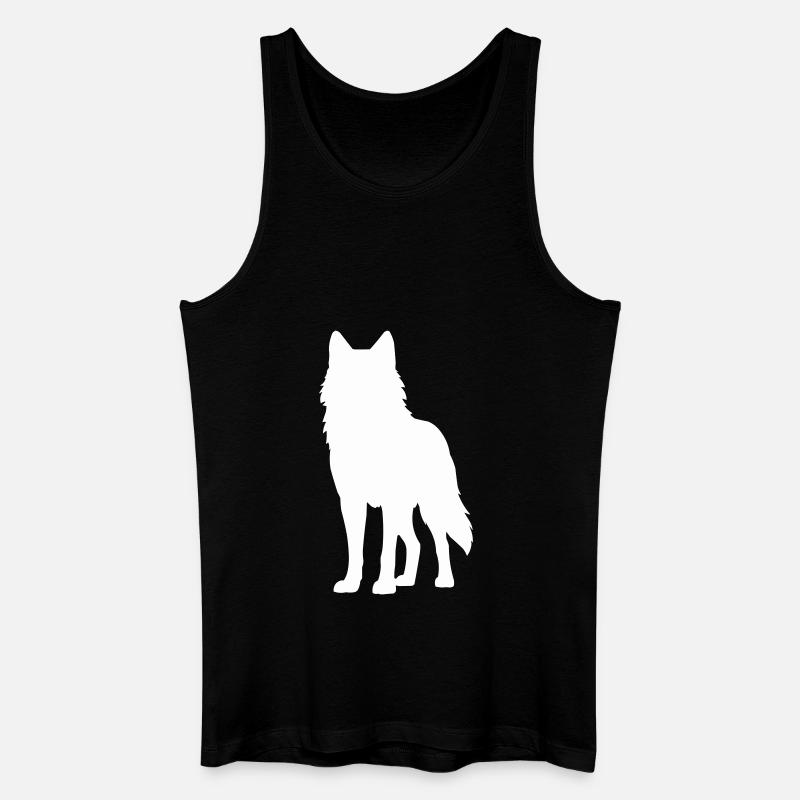 Loup 1 - Débardeur bio Homme - noir