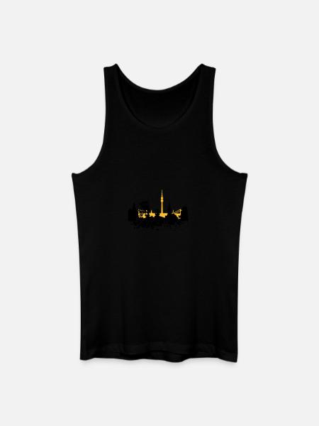 Dortmund Skyline - Débardeur bio Homme - noir