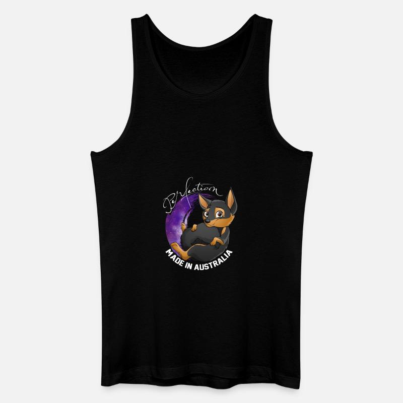 Kelpie Galaxy - Black Fire - Männer Bio Tank Top - Schwarz