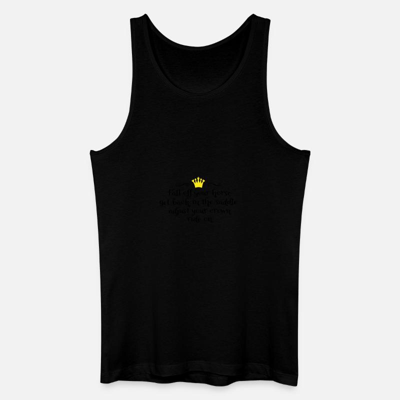 Reitunfall - Männer Bio Tank Top - Schwarz