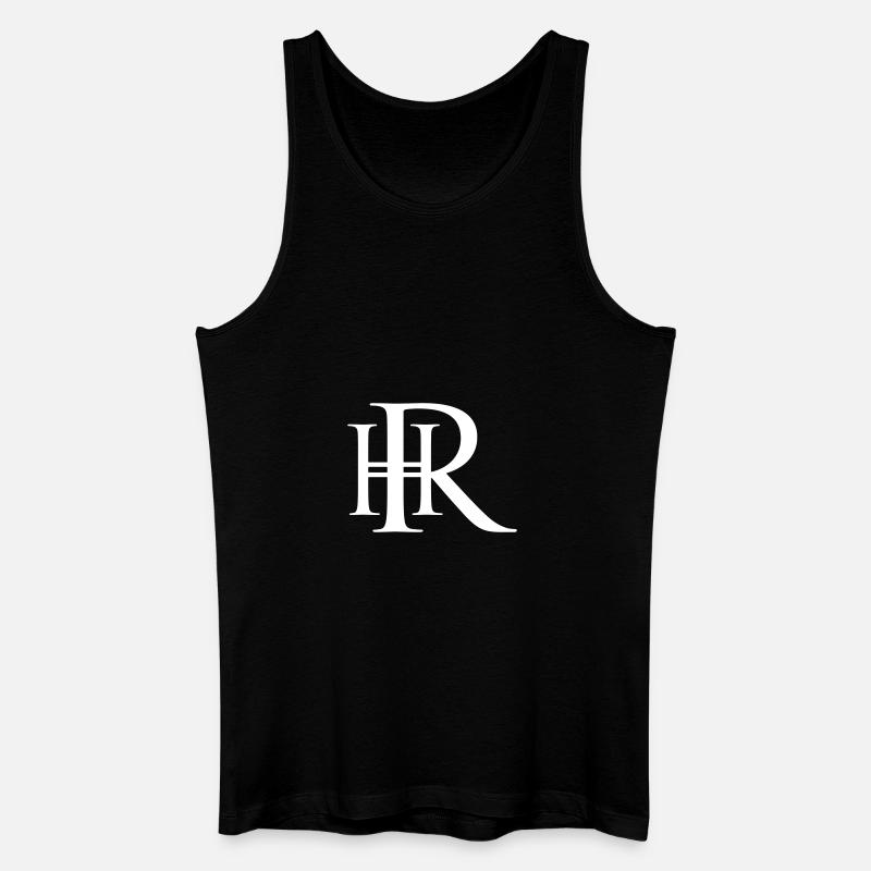 Dein Monogramm HR - Männer Bio Tank Top - Schwarz