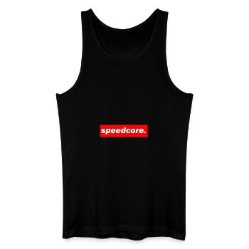techno mischpult red bass bpm speedcore - Männer Bio Tank Top - Schwarz - Vorne