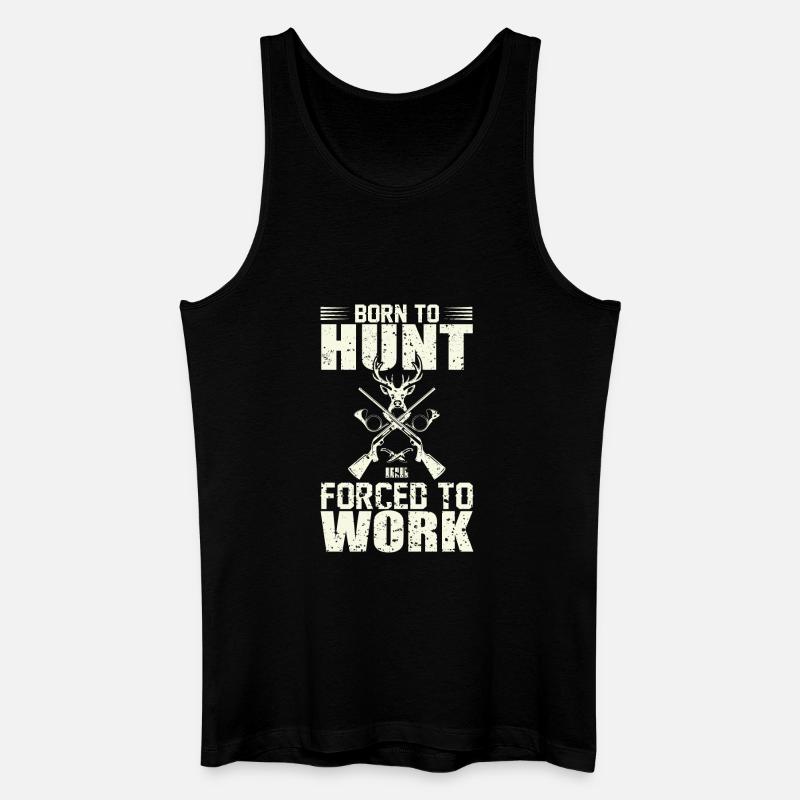 Jäger - Männer Bio Tank Top - Schwarz