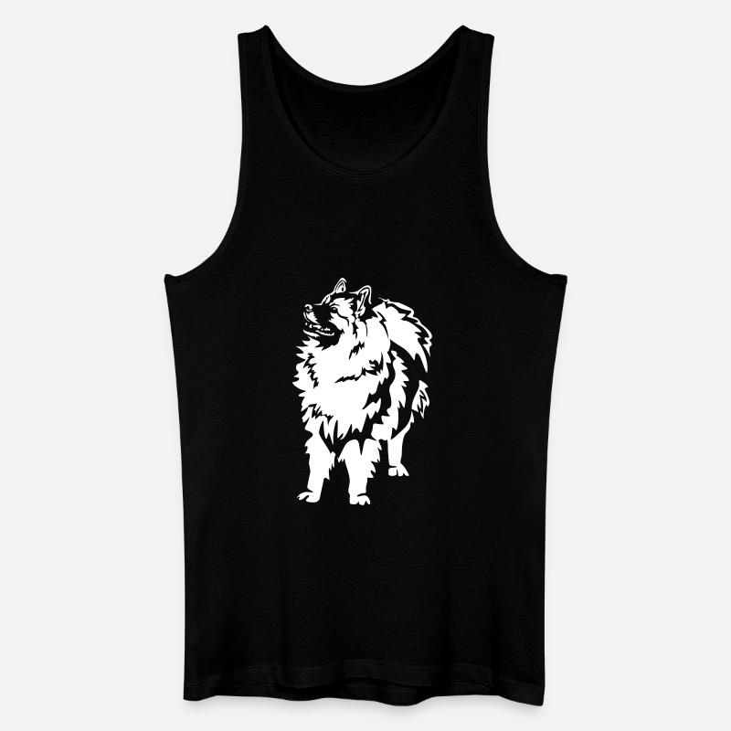 Wolfsspitz "Black Edition" - Männer Bio Tank Top - Schwarz