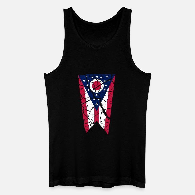 Ohio - Männer Bio Tank Top - Schwarz