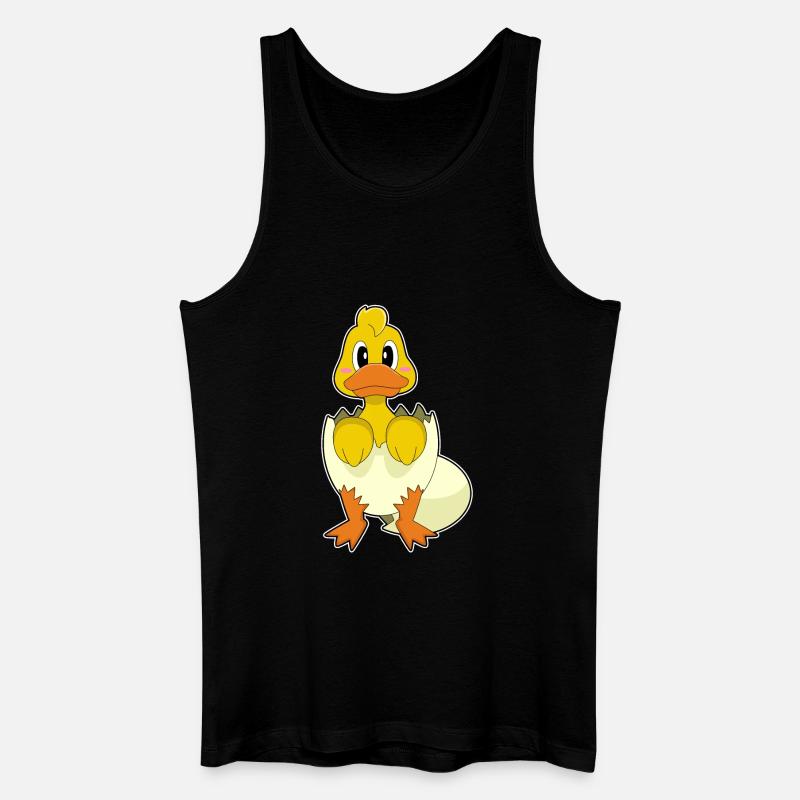 Duck Eggshell - Men’s Organic Tank Top - black