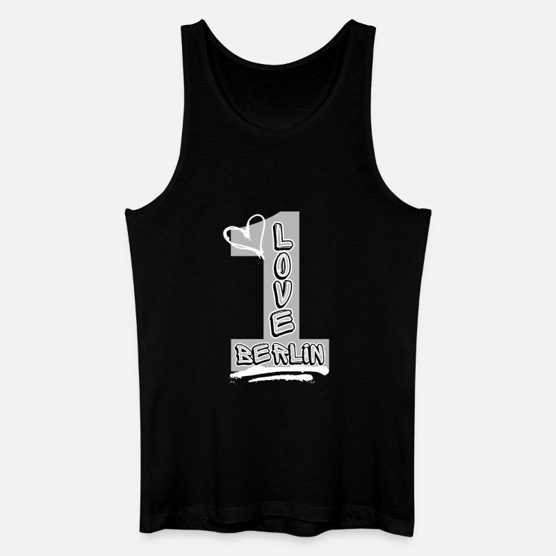 Berlin Liebe! - Männer Bio Tank Top - Schwarz