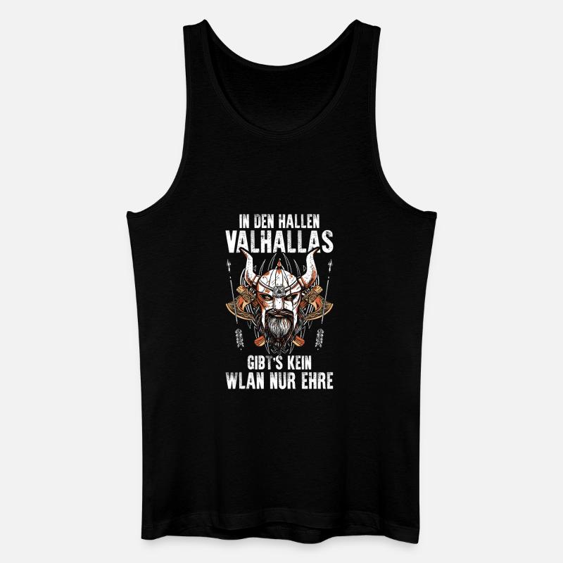 Mittelalter Schildwall Mittelaltermarkt Wikinger - Männer Bio Tank Top - Schwarz