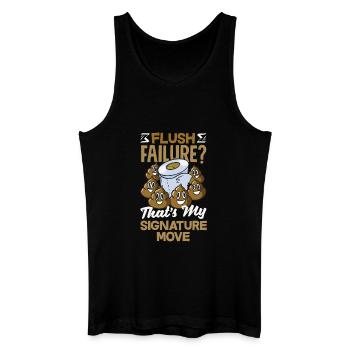 Toilet Clogging Master Funny - Men’s Organic Tank Top - black - Front