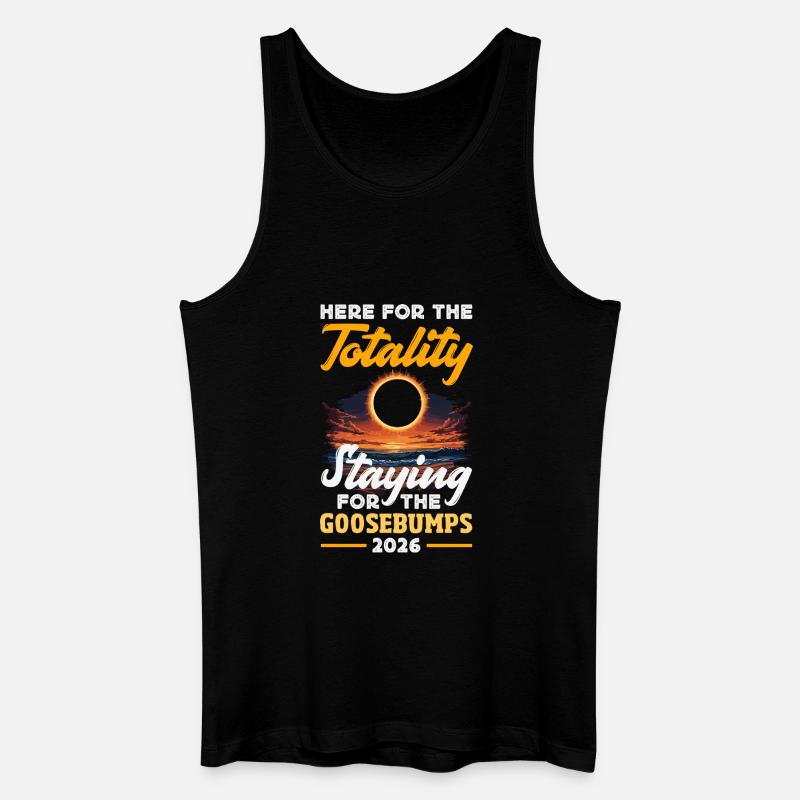 Sonnenfinsternis 2026, 12. August - Männer Bio Tank Top - Schwarz