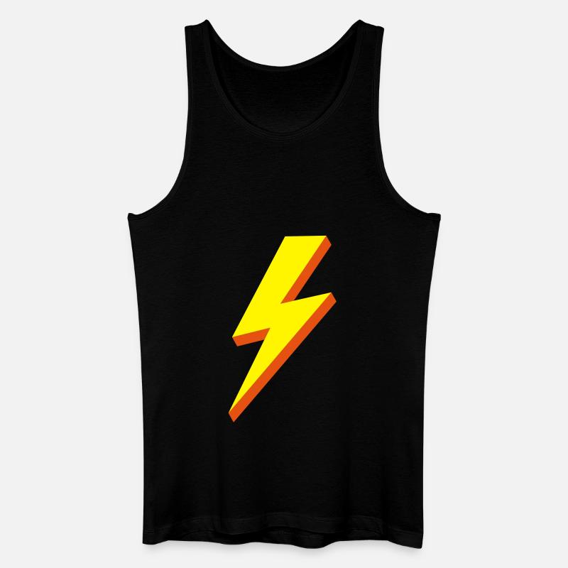 blitz2 - Männer Bio Tank Top - Schwarz