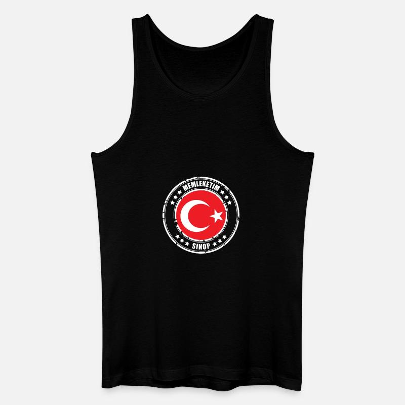 Memleketim SINOP - Männer Bio Tank Top - Schwarz