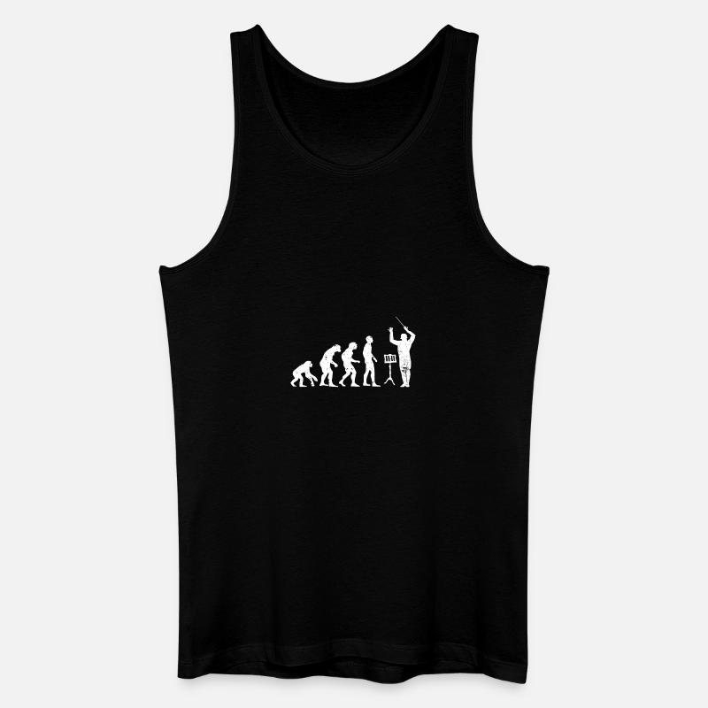 Dirigent Evolution Musiker Geschenkidee - Männer Bio Tank Top - Schwarz