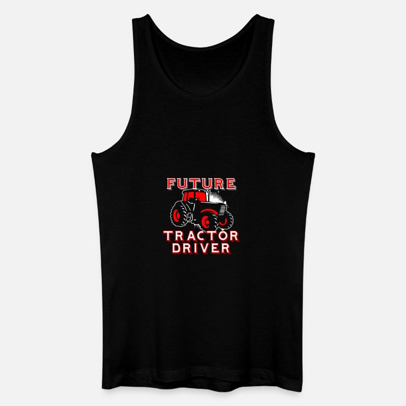 FUTURE TRACTOR DRIVER - Männer Bio Tank Top - Schwarz