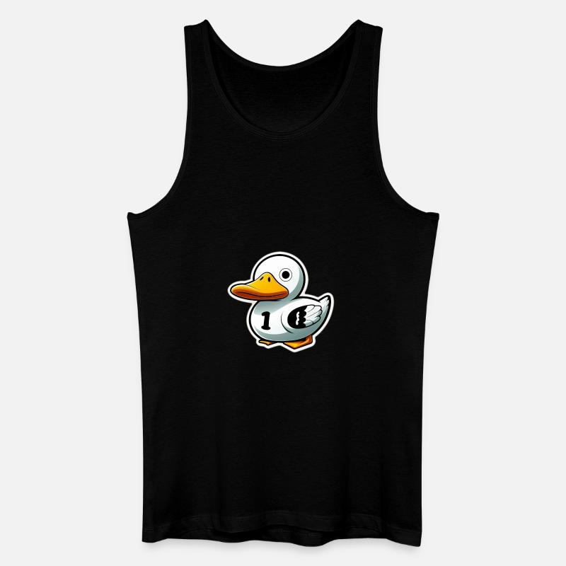 Quietscheentchen - Männer Bio Tank Top - Schwarz