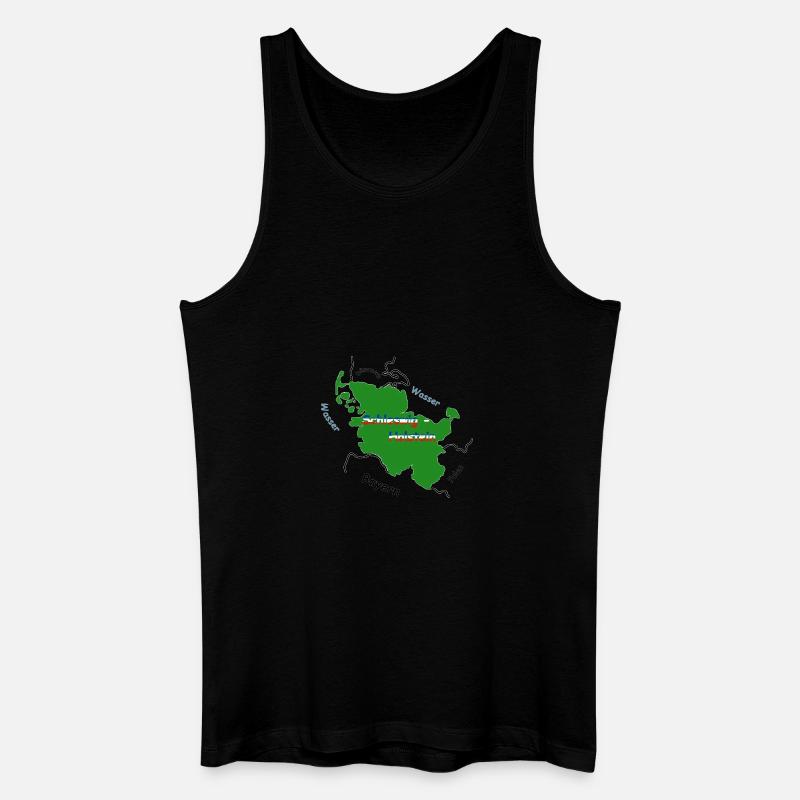 Schleswig Holstein - Männer Bio Tank Top - Schwarz