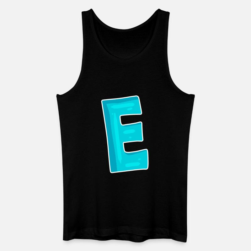 Letter E Initial Letter Characters - Men’s Organic Tank Top - black