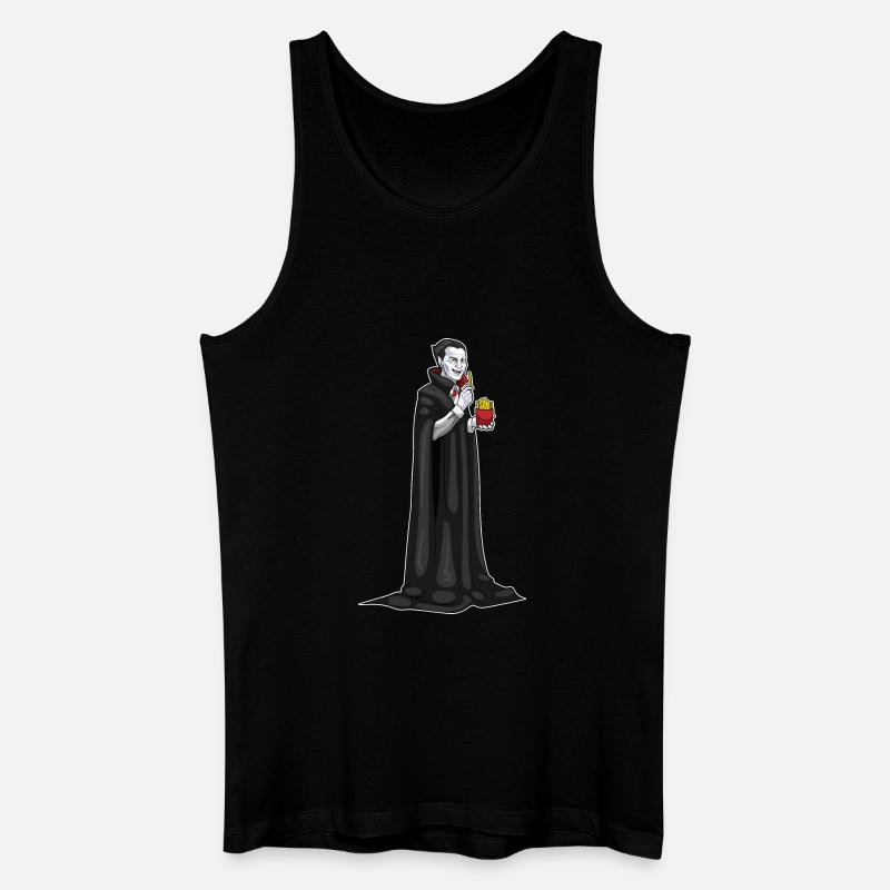 Frites d’Halloween vampire - Débardeur bio Homme - noir
