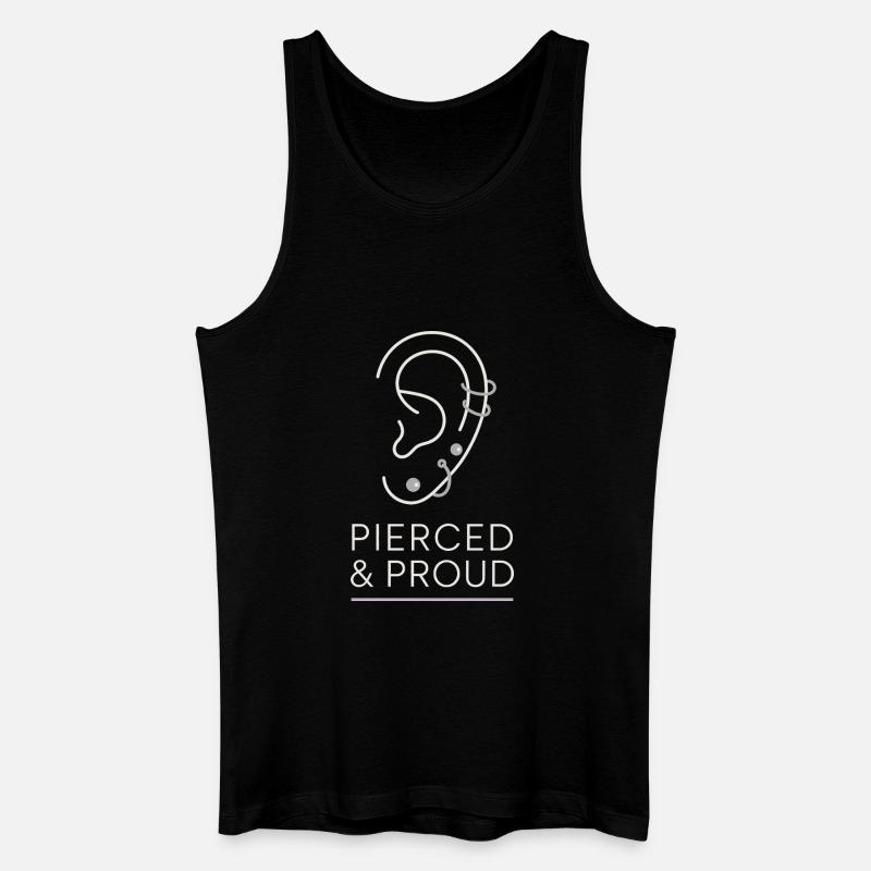 Piercing Addict Body Mod Enthusiast - Männer Bio Tank Top - Schwarz