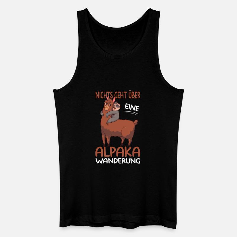 Wandern Sprüche Wanderer Wanderoutfits - Männer Bio Tank Top - Schwarz