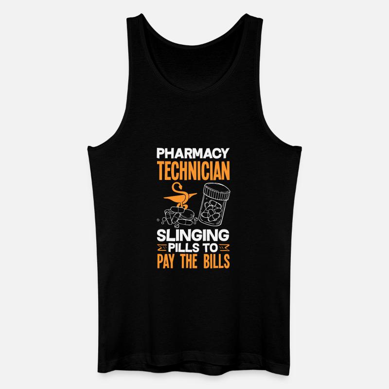 Apotheker Pharmazeutisch-technischer - Männer Bio Tank Top - Schwarz