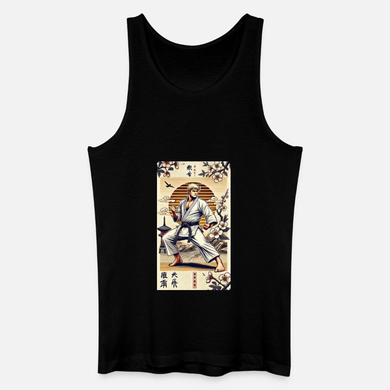 Karate MEISTER - Männer Bio Tank Top - Schwarz