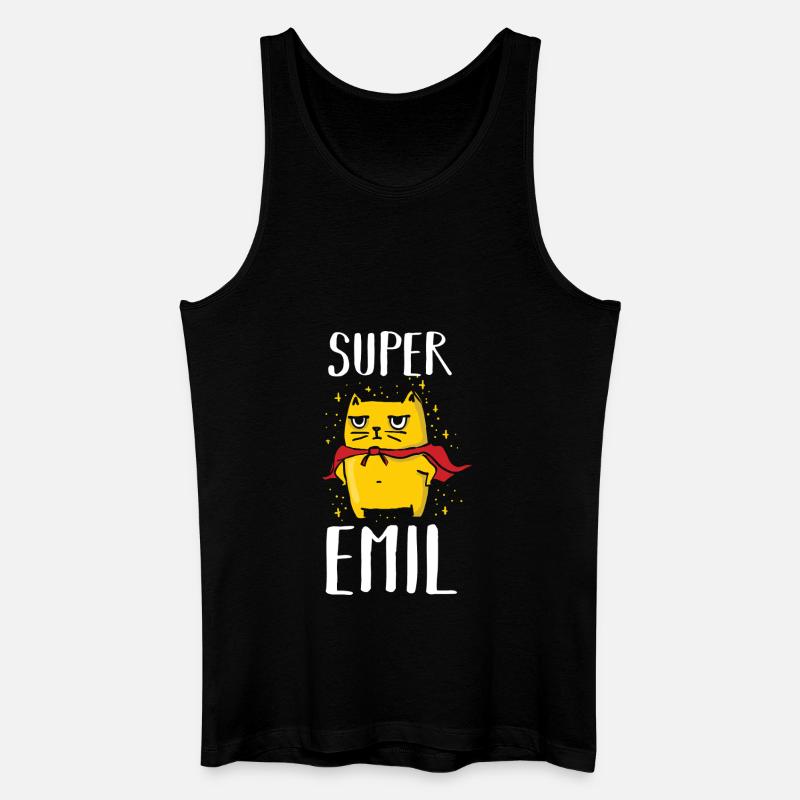 Emil - Männer Bio Tank Top - Schwarz