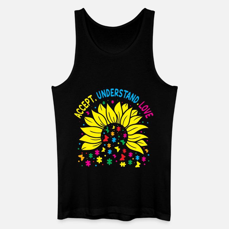 Bewusstsein für Autismus - Männer Bio Tank Top - Schwarz