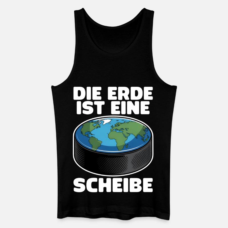Eishockey Puck Scheibe Eishockeyteam - Männer Bio Tank Top - Schwarz