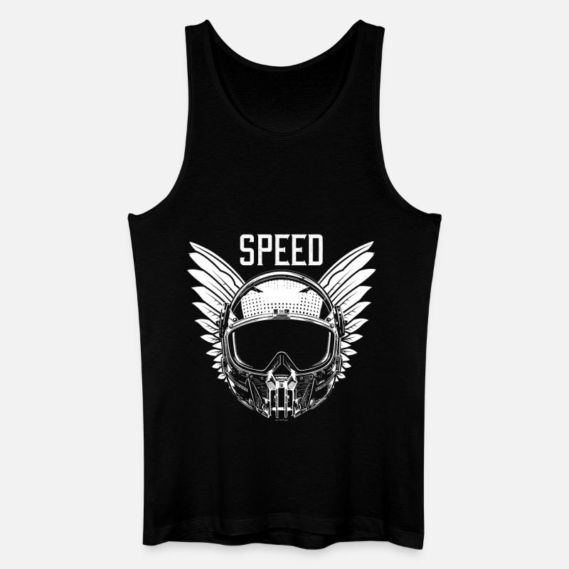 Speed - Männer Bio Tank Top - Schwarz