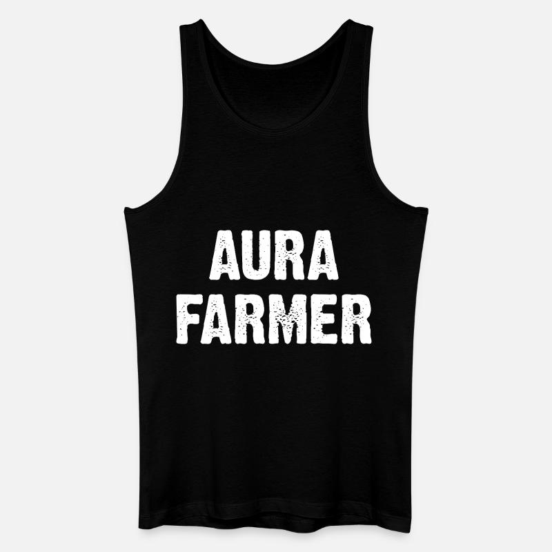 Aura Farmer - Männer Bio Tank Top - Schwarz