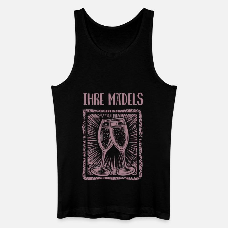 JGA - Ihre Madels - individueller Name - Männer Bio Tank Top - Schwarz