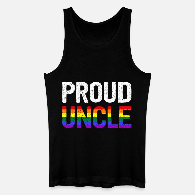 Proud Uncle - Männer Bio Tank Top - Schwarz