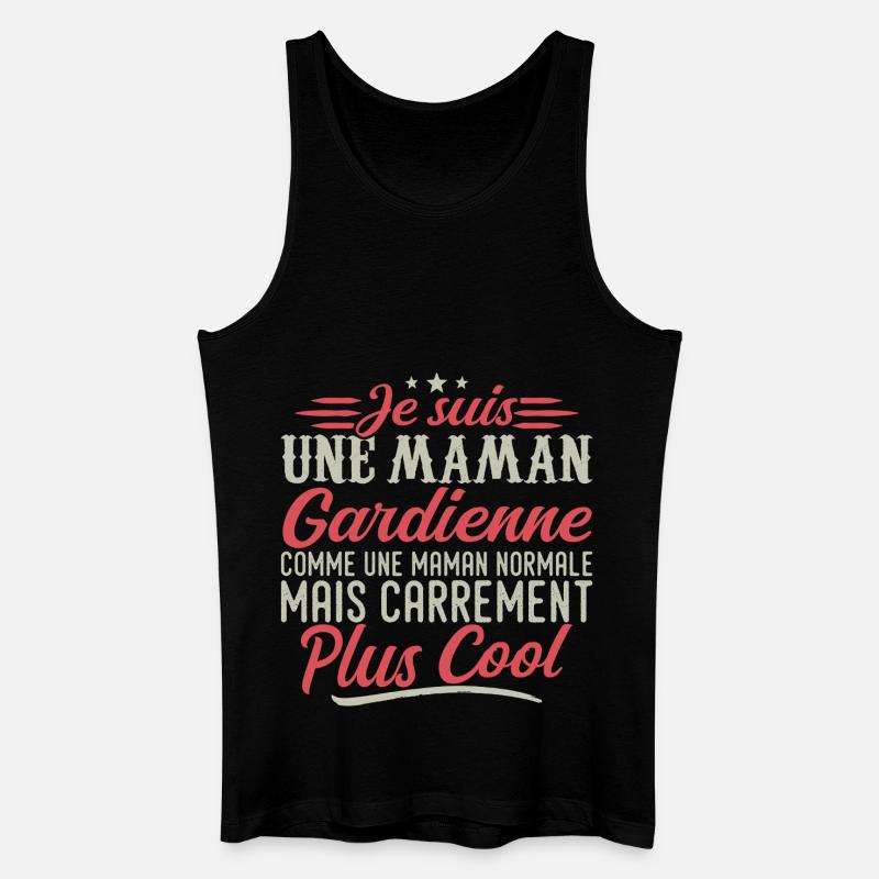 Ich bin Babysitter-Mama, ausgesprochen cool - Männer Bio Tank Top - Schwarz