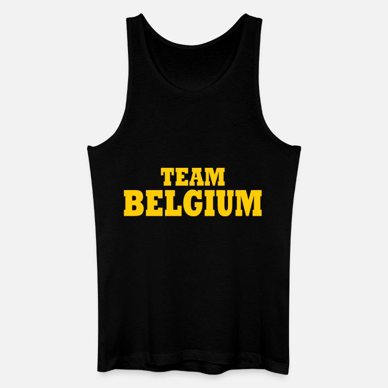Team belgium - Männer Bio Tank Top - Schwarz