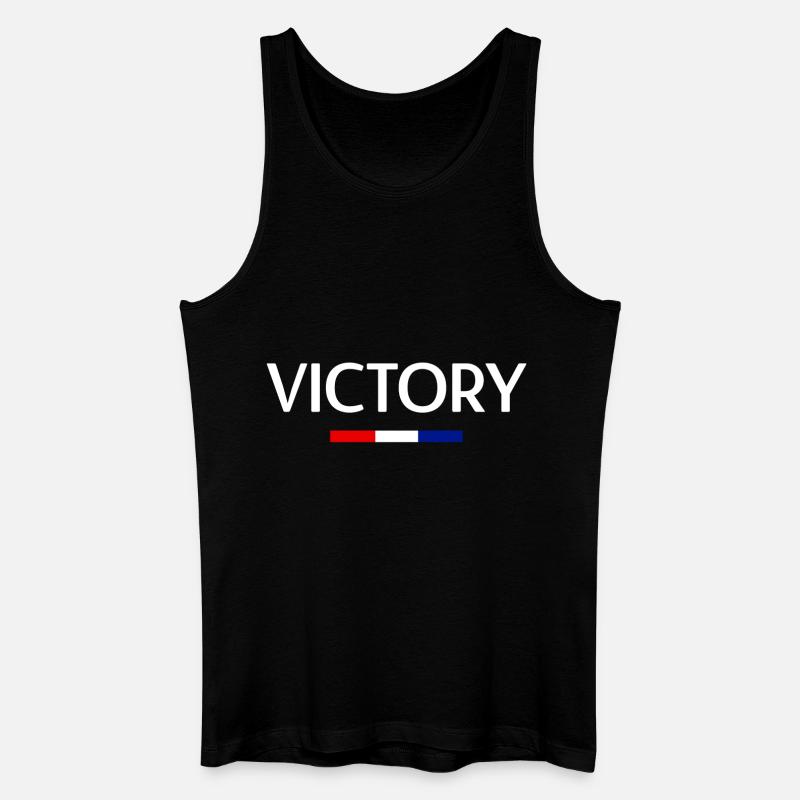 Sieg - Männer Bio Tank Top - Schwarz