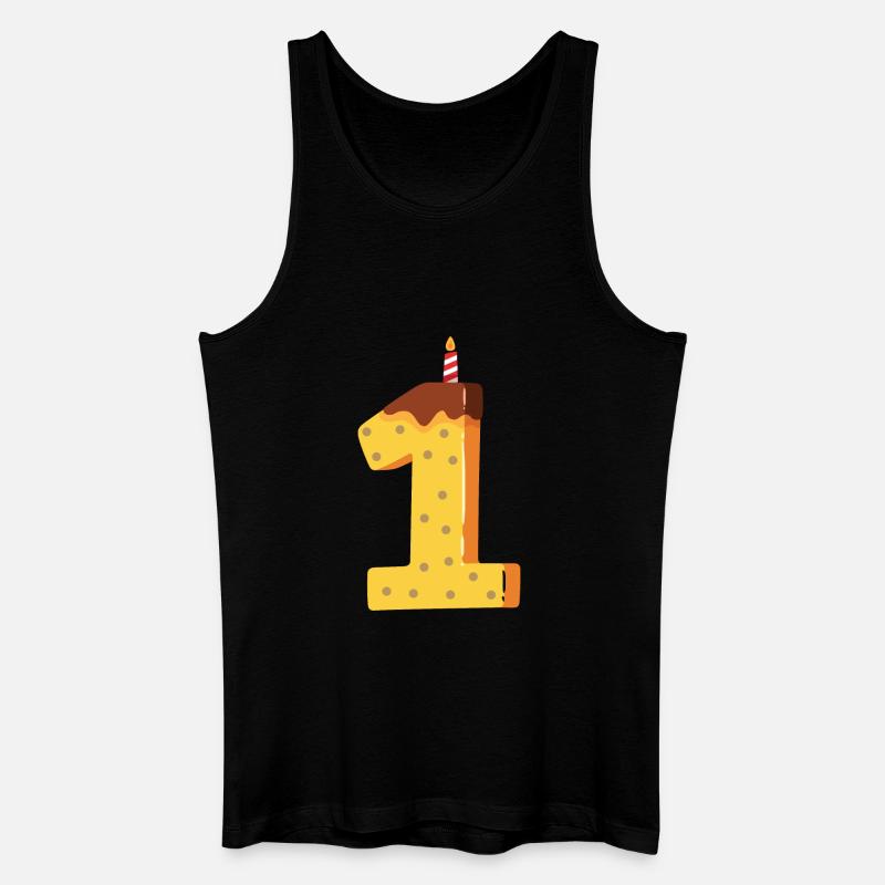 Erstes Jubiläum - Männer Bio Tank Top - Schwarz