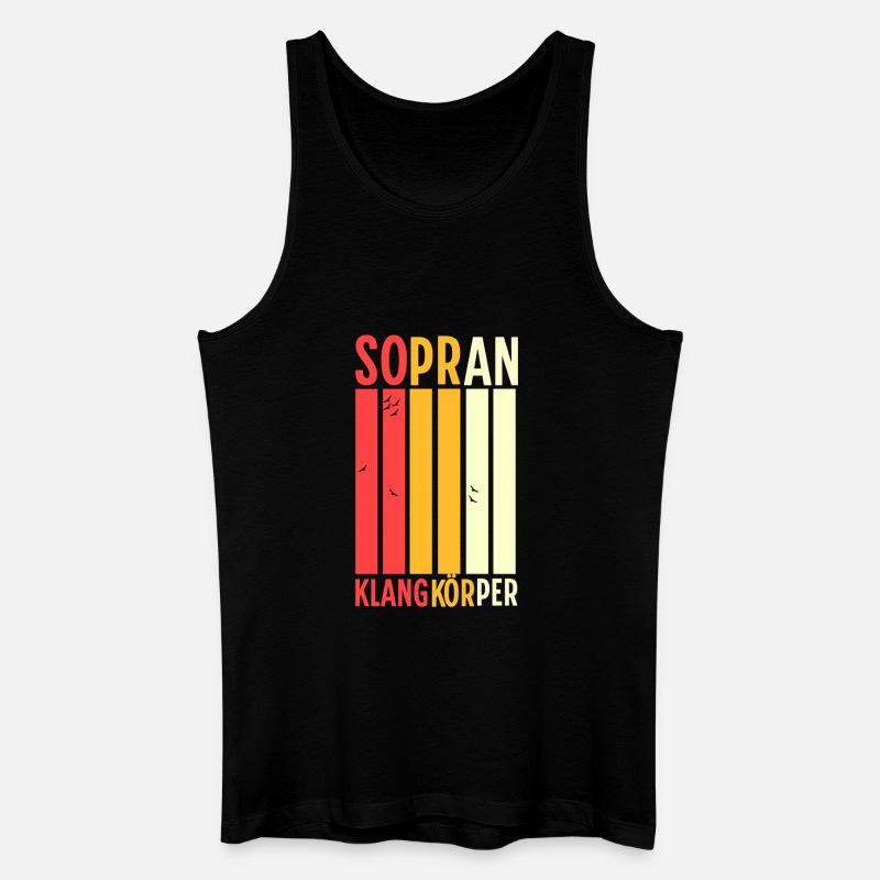 Chor - Sopran Klangkörper - Männer Bio Tank Top - Schwarz
