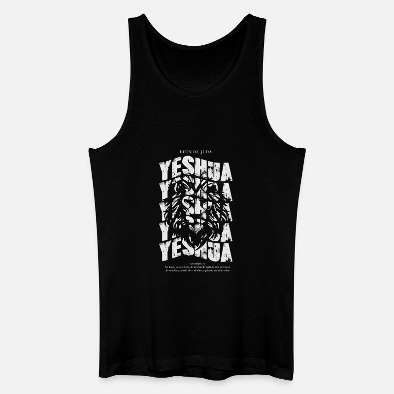 Löwe von Juda Abstrakter Stil - Männer Bio Tank Top - Schwarz