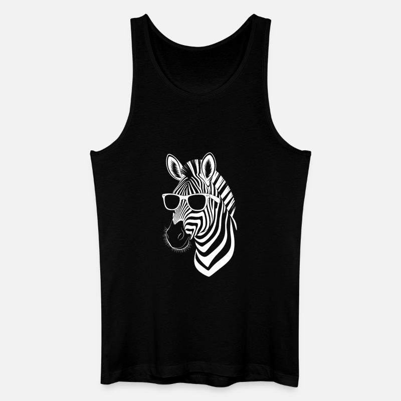 Zebra Spruch Lustiges Zebra Geschenk - Männer Bio Tank Top - Schwarz