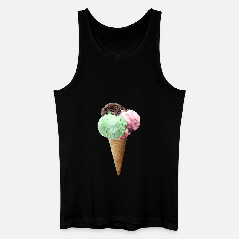 ice creme - Männer Bio Tank Top - Schwarz