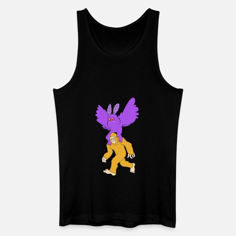 Mottenmann - Männer Bio Tank Top - Schwarz