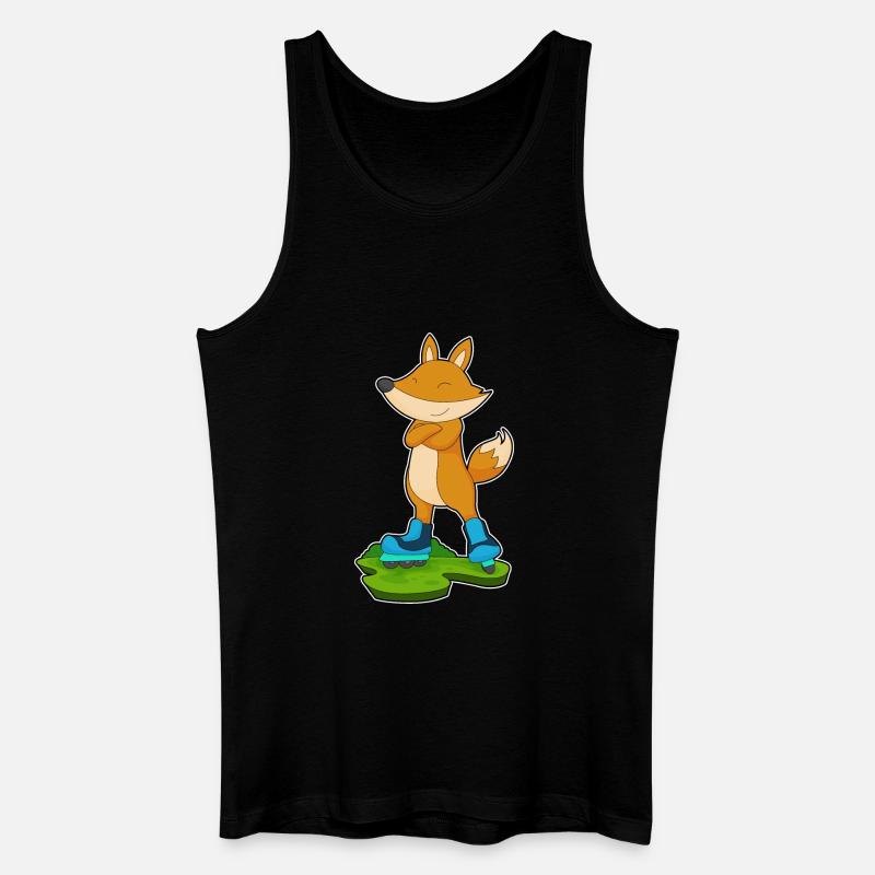 Fuchs Inline skating Inline skates - Männer Bio Tank Top - Schwarz