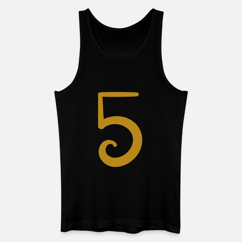 5 - Männer Bio Tank Top - Schwarz
