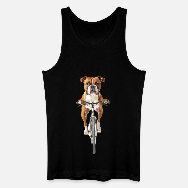 Boxer - Männer Bio Tank Top - Schwarz