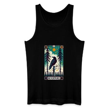 Nimmermehr Rabe - Männer Bio Tank Top - Schwarz - Vorne