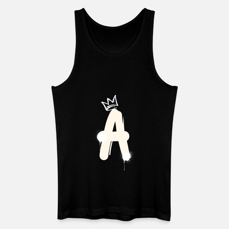 A - Männer Bio Tank Top - Schwarz