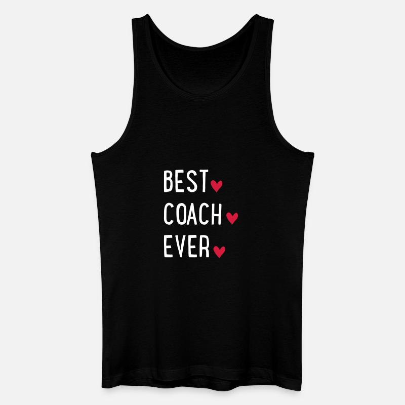 Best Coach ever - Männer Bio Tank Top - Schwarz